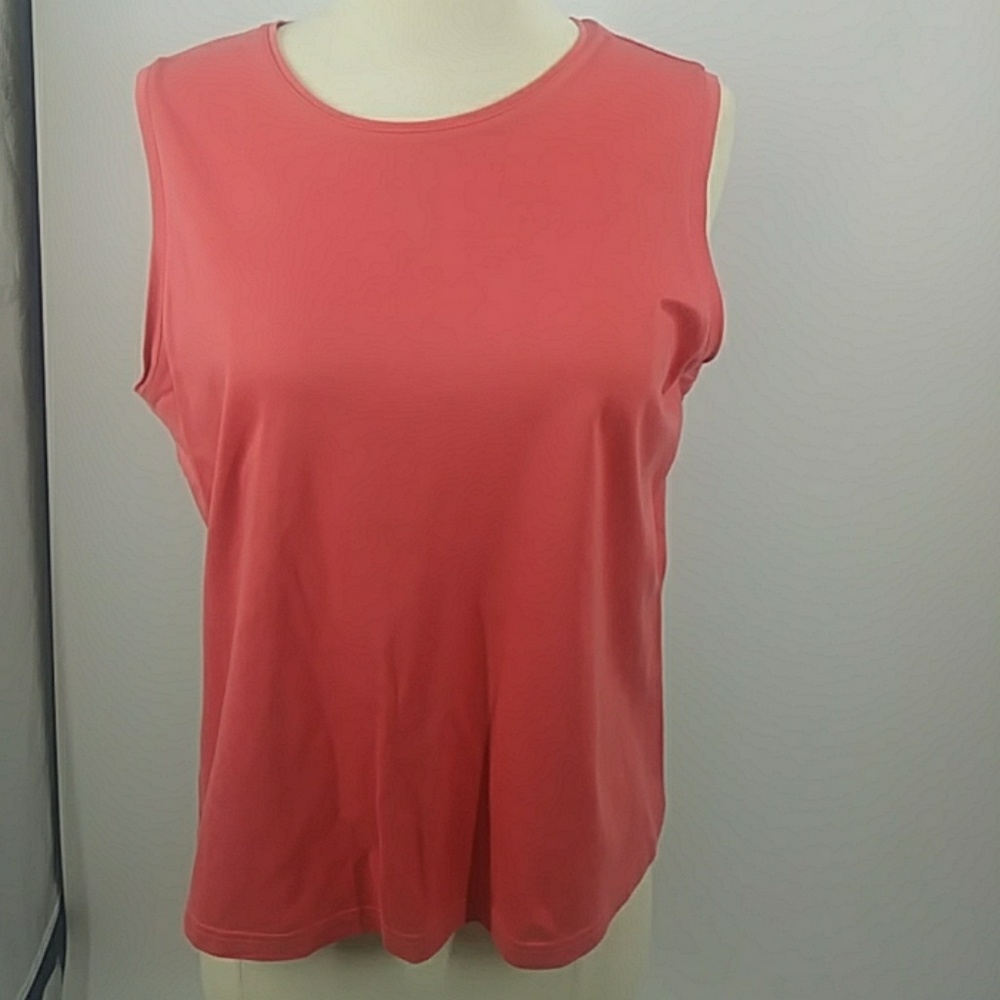 Talbots Coral Linen Jacket W Matching Shell-Sz 12 - image 6